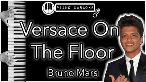 piano karoke versace on the floor|versace bruno mars karaoke.